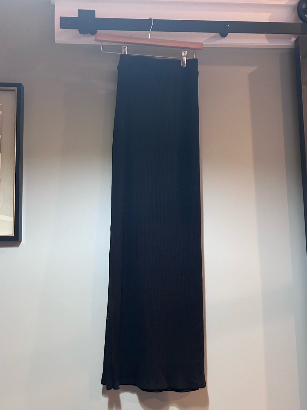 Old Navy NWT Black Ribbed Maxi Skirt XXL Tall